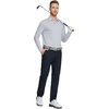 image:imageM MAELREG Golf Shirts for Men Dry Fit Performance Lightweight Heather Contrast Collar Mens Polo Shirts Short and Long SleeveFaded Denim Heather