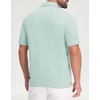 image:imageM MAELREG Golf Shirts for Men Dry Fit Performance Lightweight Heather Contrast Collar Mens Polo Shirts Short and Long SleeveLight Green Heather Short
