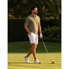 image:imageM MAELREG Golf Shirts for Men Dry Fit Performance Lightweight Heather Contrast Collar Mens Polo Shirts Short and Long SleeveTaupe Heather Short