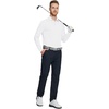 image:imageM MAELREG Golf Shirts for Men Dry Fit Performance Lightweight Heather Contrast Collar Mens Polo Shirts Short and Long SleeveWhite