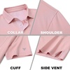 image:imageM MAELREG Golf Shirts for Men Heather Pocket Lightweight Moisture Wicking Cllared Stretch Mens Polo Shirts Short SleeveCandy Pink