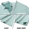 image:imageM MAELREG Golf Shirts for Men Heather Pocket Lightweight Moisture Wicking Cllared Stretch Mens Polo Shirts Short SleeveEmerald