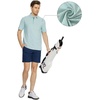 image:imageM MAELREG Golf Shirts for Men Heather Pocket Lightweight Moisture Wicking Cllared Stretch Mens Polo Shirts Short SleeveEmerald