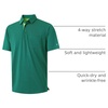 image:imageM MAELREG Golf Shirts for Men Heather Pocket Lightweight Moisture Wicking Cllared Stretch Mens Polo Shirts Short SleeveGreen