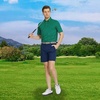 image:imageM MAELREG Golf Shirts for Men Heather Pocket Lightweight Moisture Wicking Cllared Stretch Mens Polo Shirts Short SleeveGreen