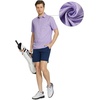 image:imageM MAELREG Golf Shirts for Men Heather Pocket Lightweight Moisture Wicking Cllared Stretch Mens Polo Shirts Short SleeveLavender