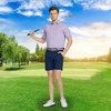 image:imageM MAELREG Golf Shirts for Men Heather Pocket Lightweight Moisture Wicking Cllared Stretch Mens Polo Shirts Short SleeveLavender