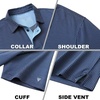 image:imageM MAELREG Golf Shirts for Men Heather Pocket Lightweight Moisture Wicking Cllared Stretch Mens Polo Shirts Short SleeveNavy