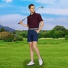 image:imageM MAELREG Golf Shirts for Men Heather Pocket Lightweight Moisture Wicking Cllared Stretch Mens Polo Shirts Short SleeveRed