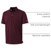 image:imageM MAELREG Golf Shirts for Men Heather Pocket Lightweight Moisture Wicking Cllared Stretch Mens Polo Shirts Short SleeveRed
