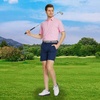 image:imageM MAELREG Golf Shirts for Men Heather Pocket Lightweight Moisture Wicking Cllared Stretch Mens Polo Shirts Short SleeveRose