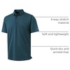 image:imageM MAELREG Golf Shirts for Men Heather Pocket Lightweight Moisture Wicking Cllared Stretch Mens Polo Shirts Short SleeveTurquoise