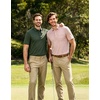 image:imageM MAELREG Golf Shirts for Men Heather Pocket Lightweight Moisture Wicking Cllared Stretch Mens Polo Shirts Short SleeveWine Red