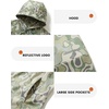image:imageM MAELREG Hoodies Golf Fleece Print Performance Dry Fit Lightweight Athletic Casual Pockets Hooded Pullover SweatshirtsBeryl Green Camo