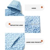 image:imageM MAELREG Hoodies Golf Fleece Print Performance Dry Fit Lightweight Athletic Casual Pockets Hooded Pullover SweatshirtsBlue Dinosaur