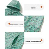 image:imageM MAELREG Hoodies Golf Fleece Print Performance Dry Fit Lightweight Athletic Casual Pockets Hooded Pullover SweatshirtsGreen Rugby