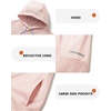 image:imageM MAELREG Hoodies Golf Fleece Print Performance Dry Fit Lightweight Athletic Casual Pockets Hooded Pullover SweatshirtsOrange Sea Wave