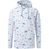 image:imageM MAELREG Hoodies Golf Fleece Print Performance Dry Fit Lightweight Athletic Casual Pockets Hooded Pullover SweatshirtsWhite Cartoon Toy