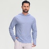 image:imageM MAELREG Hoodies for Men Golf Athletic Texture Sweatshirts Feather Weight Dry Fit Performance Midlayer Mens Hoodies PulloverLight Blue