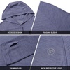 image:imageM MAELREG Hoodies for Men Golf Athletic Texture Sweatshirts Feather Weight Dry Fit Performance Midlayer Mens Hoodies PulloverLight Dark Blue Grid