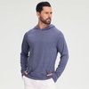 image:imageM MAELREG Hoodies for Men Golf Athletic Texture Sweatshirts Feather Weight Dry Fit Performance Midlayer Mens Hoodies PulloverLight Dark Blue Grid