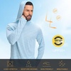 image:imageM MAELREG Hoodies for Men Golf Athletic Texture Sweatshirts Feather Weight Dry Fit Performance Midlayer Mens Hoodies PulloverMisty Blue