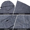 image:imageM MAELREG Hoodies for Men Golf Athletic Texture Sweatshirts Feather Weight Dry Fit Performance Midlayer Mens Hoodies PulloverMisty Blue White Grid