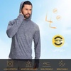 image:imageM MAELREG Hoodies for Men Golf Athletic Texture Sweatshirts Feather Weight Dry Fit Performance Midlayer Mens Hoodies PulloverMisty Blue White Grid