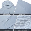 image:imageM MAELREG Hoodies for Men Golf Athletic Texture Sweatshirts Feather Weight Dry Fit Performance Midlayer Mens Hoodies PulloverWhite Light Blue Grid