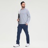 image:imageM MAELREG Hoodies for Men Golf Athletic Texture Sweatshirts Feather Weight Dry Fit Performance Midlayer Mens Hoodies PulloverWhite Light Blue Grid
