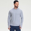 image:imageM MAELREG Hoodies for Men Golf Athletic Texture Sweatshirts Feather Weight Dry Fit Performance Midlayer Mens Hoodies PulloverWhite Light Blue Grid