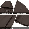 image:imageM MAELREG Hoodies for Men Golf Fleece Hooded Sweatshirts Dry Fit Athletic Lightweight Casual Midlayer Mens Hoodies PulloverMg00 Coffee Brown