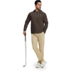 image:imageM MAELREG Hoodies for Men Golf Fleece Hooded Sweatshirts Dry Fit Athletic Lightweight Casual Midlayer Mens Hoodies PulloverMg00 Coffee Brown