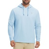 image:imageM MAELREG Hoodies for Men Golf Fleece Hooded Sweatshirts Dry Fit Athletic Lightweight Casual Midlayer Mens Hoodies PulloverMg00 Light Blue