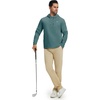image:imageM MAELREG Hoodies for Men Golf Fleece Hooded Sweatshirts Dry Fit Athletic Lightweight Casual Midlayer Mens Hoodies PulloverMg00 Ocean Green