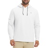 image:imageM MAELREG Hoodies for Men Golf Fleece Hooded Sweatshirts Dry Fit Athletic Lightweight Casual Midlayer Mens Hoodies PulloverMg00 White