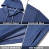 image:imageM MAELREG Hoodies for Men Golf Fleece Hooded Sweatshirts Dry Fit Athletic Lightweight Casual Midlayer Mens Hoodies PulloverMg01 Blue Heather