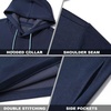 image:imageM MAELREG Hoodies for Men Golf Fleece Hooded Sweatshirts Dry Fit Athletic Lightweight Casual Midlayer Mens Hoodies PulloverMg01 Navy Heather