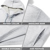 image:imageM MAELREG Hoodies for Men Golf Fleece Hooded Sweatshirts Dry Fit Athletic Lightweight Casual Midlayer Mens Hoodies PulloverMg02 Ash Grey Heather