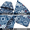 image:imageM MAELREG Hoodies for Men Golf Fleece Hooded Sweatshirts Dry Fit Athletic Lightweight Casual Midlayer Mens Hoodies PulloverMg03 Dark Blue Snowflake