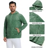 image:imageM MAELREG Hoodies for Men Golf Soft Hooded Sweatshirts Dry Fit Lightweight Casual Midlayer Print Mens Hoodies PulloverMg014 Green
