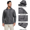 image:imageM MAELREG Hoodies for Men Golf Soft Hooded Sweatshirts Dry Fit Lightweight Casual Midlayer Print Mens Hoodies PulloverMg014 Grey