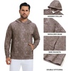 image:imageM MAELREG Hoodies for Men Golf Soft Hooded Sweatshirts Dry Fit Lightweight Casual Midlayer Print Mens Hoodies PulloverMg014 Grey Brown