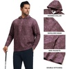 image:imageM MAELREG Hoodies for Men Golf Soft Hooded Sweatshirts Dry Fit Lightweight Casual Midlayer Print Mens Hoodies PulloverMg014 Purple Red