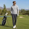 image:imageM MAELREG Hoodies for Men Texture Solid Color Sweatshirts Athletic Golf Midlayer Mens Hoodies Pullover Shirt with PocketLight Grey Heather