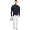 image:imageM MAELREG Hoodies for Men Texture Solid Color Sweatshirts Athletic Golf Midlayer Mens Hoodies Pullover Shirt with PocketNavy