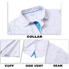 image:imageM MAELREG Mens Golf Shirt Short Sleeve Dry Fit Print Moisture Wicking Performance Patterns Collared Polo ShirtAbstract Stripe