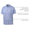 image:imageM MAELREG Mens Golf Shirt Short Sleeve Dry Fit Print Moisture Wicking Performance Patterns Collared Polo ShirtBlue Denim Cactus