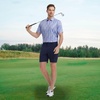 image:imageM MAELREG Mens Golf Shirt Short Sleeve Dry Fit Print Moisture Wicking Performance Patterns Collared Polo ShirtBlue Denim Cactus