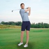 image:imageM MAELREG Mens Golf Shirt Short Sleeve Dry Fit Print Moisture Wicking Performance Patterns Collared Polo ShirtBlue Denim Houndstooth
